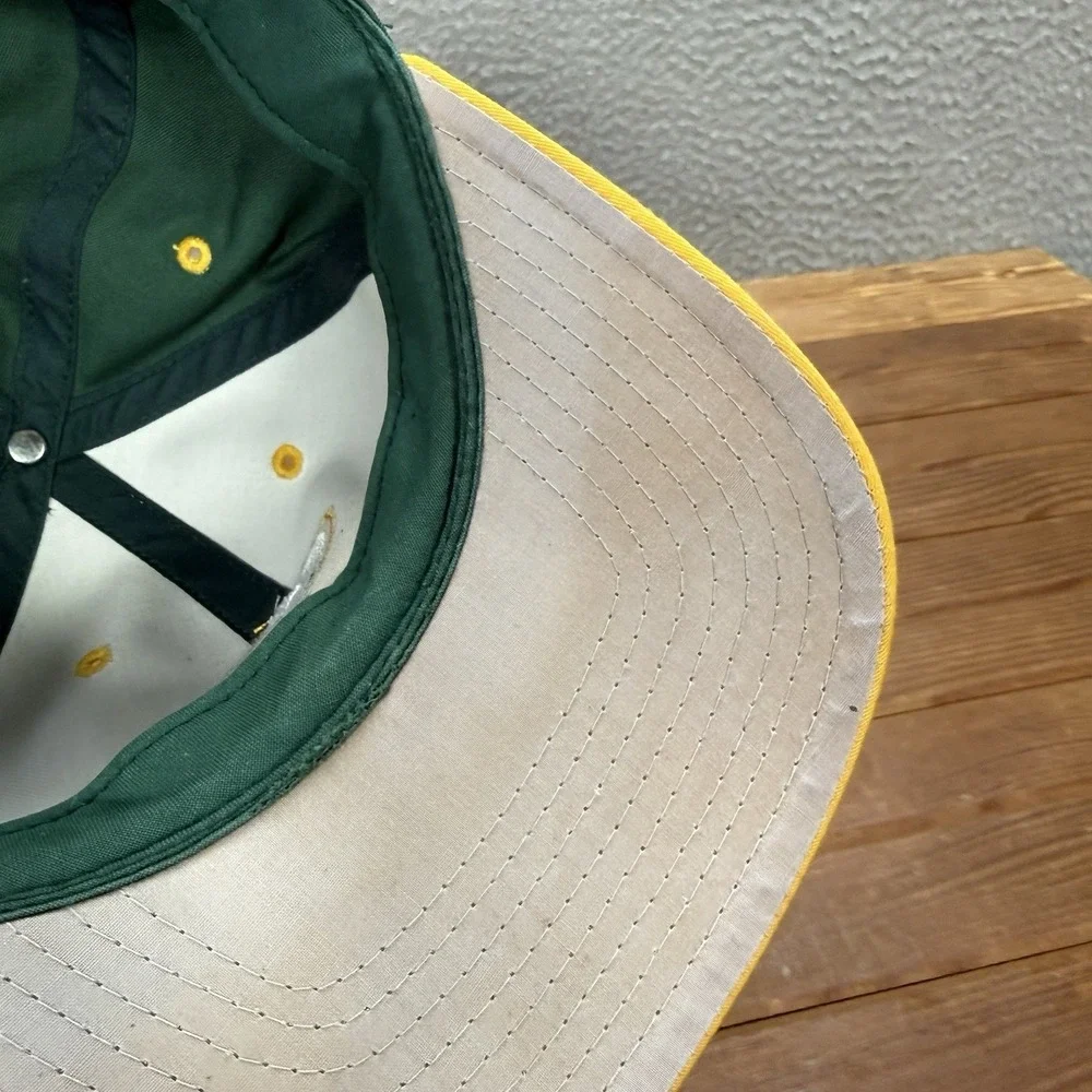 Vintage Green Bay Packers Hat Adult Green Snapback Cap Embroidered 90s Y2K